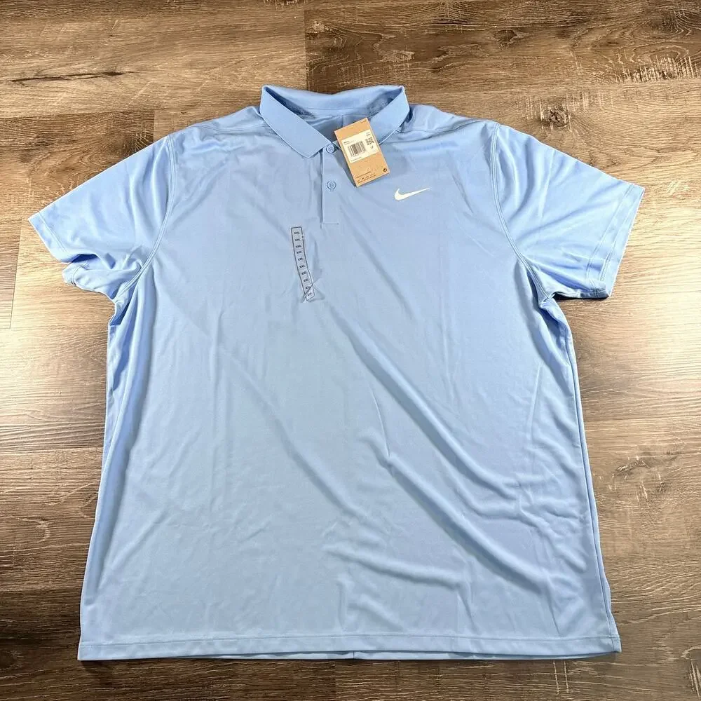Nike Men's‎ Dri-Fit Polo Blue Size XXL NWT *READ*
